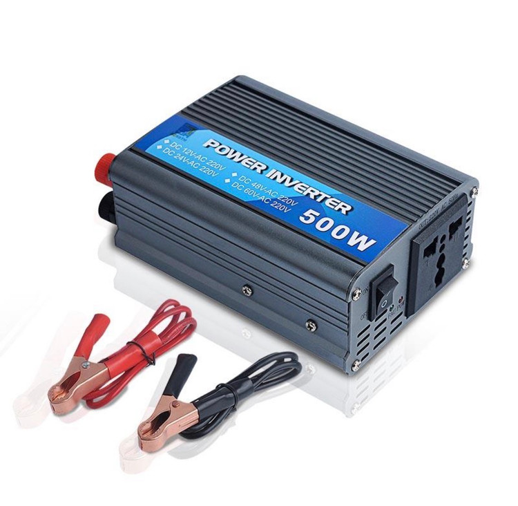 اینورتر خودرو Power Inverter مدل 500W، تبدیل 12/24/48/60 ولت DC به 220 ولت AC